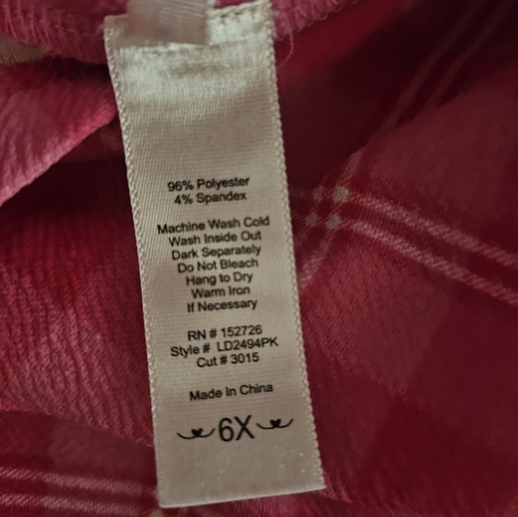 Vibrant Pink Plaid Kids Skirt - Picture 6 of 6